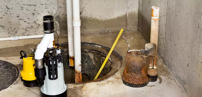 Installing Sump Pump in Finished Basement in Newburyport, MA